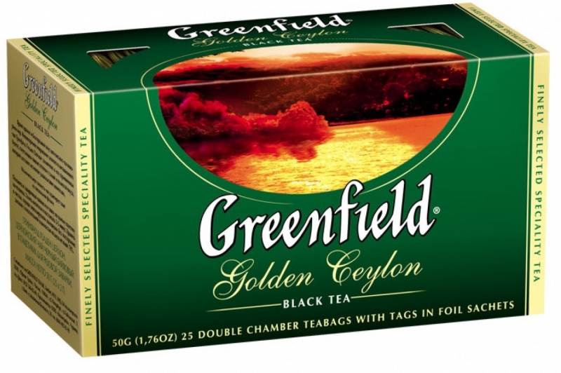 картинка Чай Greenfield "Golden Ceylon" 25п от магазина Одежда+